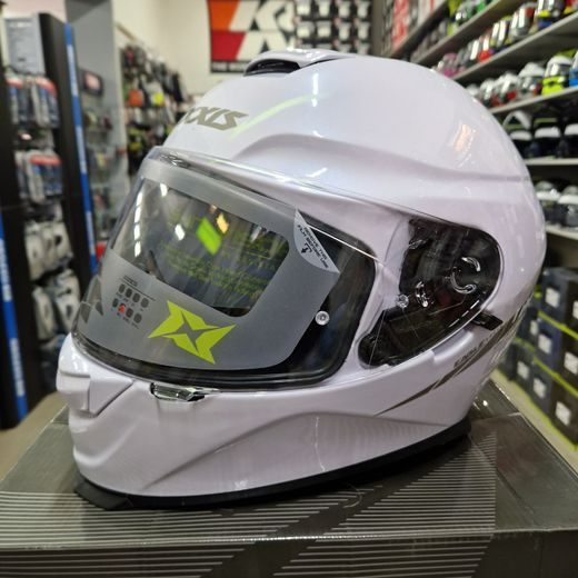 INTEGRÁLNÍ HELMA AXXIS EAGLE SV LESKLÁ BÍLÁ