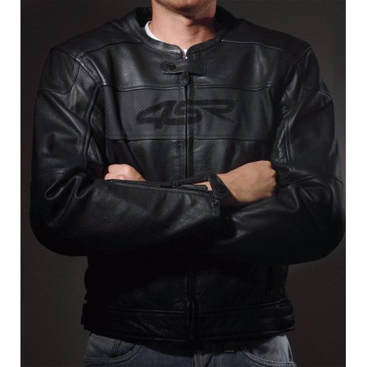 KOŽENÁ BUNDA NA MOTORKU 4SR HOOLIGAN - BLACK VELVET