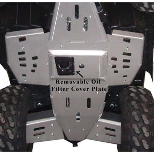 RICOCHET ATV POLARIS XP550/850 2009-19, SKIDPLATE SET WITH FLOORBOARD PLATES
