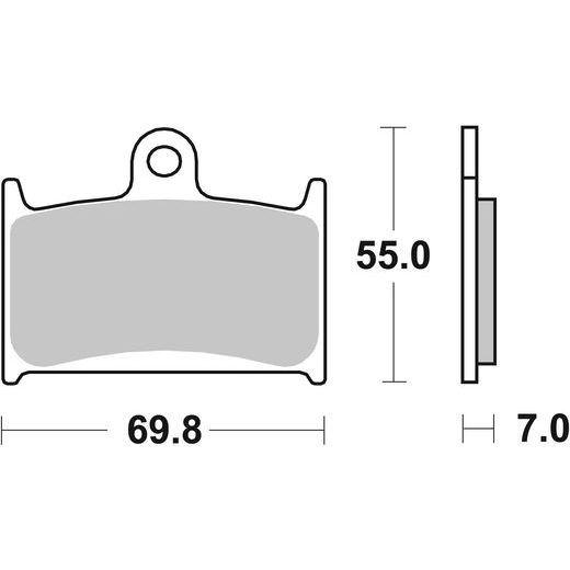BRZDOVÉ DESTIČKY BREMBO 07SU22SA