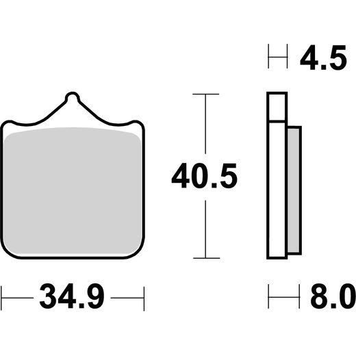 BRZDOVÉ DESTIČKY BREMBO 07BB33SA