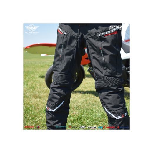 PÁNSKÉ TEXTILNÍ MOTO KALHOTY SPARK AVENGER EVO BLACK