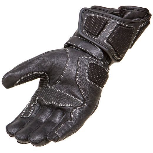WOLF HAWK BLACK KOŽENÉ RUKAVICE NA MOTORKU