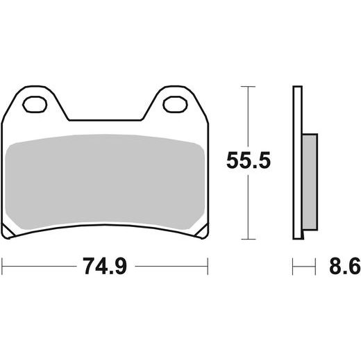 BRZDOVÉ DESTIČKY BREMBO 07BB19SA