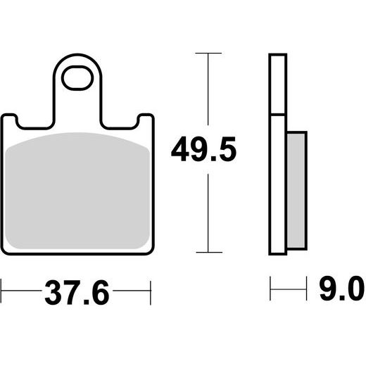 BRZDOVÉ DESTIČKY BREMBO 07KA28SR