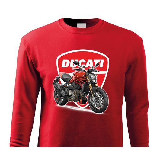PÁNSKÁ MIKINA S MOTIVEM DUCATI 797 MONSTER - ČERVENÁ