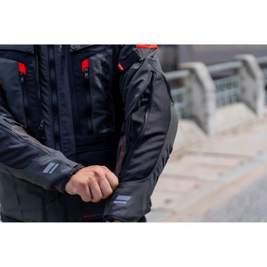 PÁNSKÁ TEXTILNÍ MOTO BUNDA SPARK TRAILMASTER - ŠEDÁ