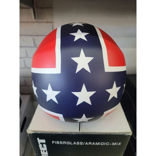 JET HELMA PROJECT STAR BLUE/RED