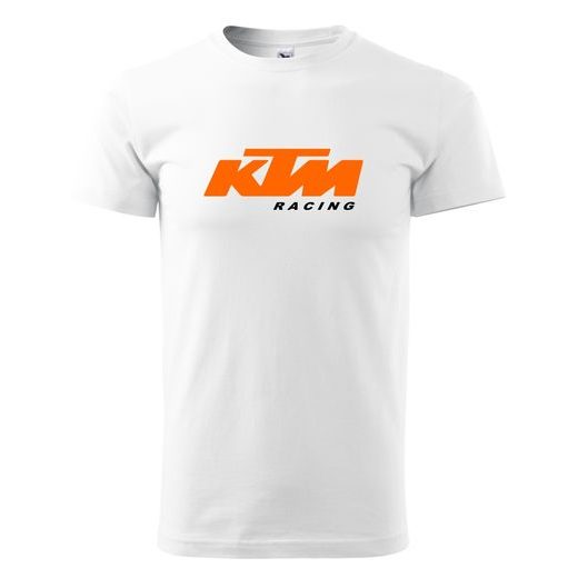 PÁNSKÉ TRIKO S MOTIVEM KTM RACING 2 - BÍLÉ