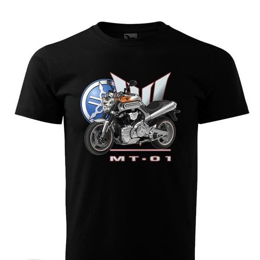 PÁNSKÉ TRIKO S MOTIVEM YAMAHA MT-01 - ČERNÁ