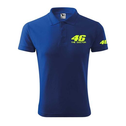 PÁNSKÉ POLO S MOTIVEM THE DOCTOR - KRÁLOVSKY MODRÉ