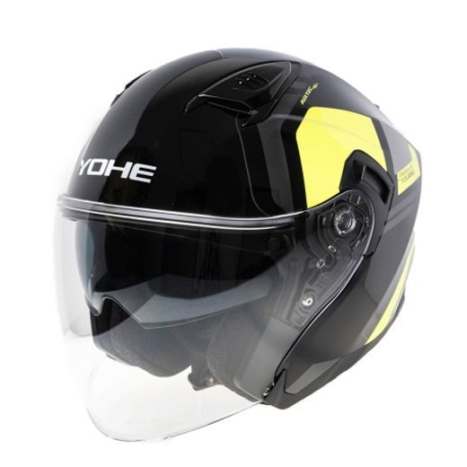 OTEVŘENÁ PŘILBA YOHE 885 FLUO/ČERNÁ