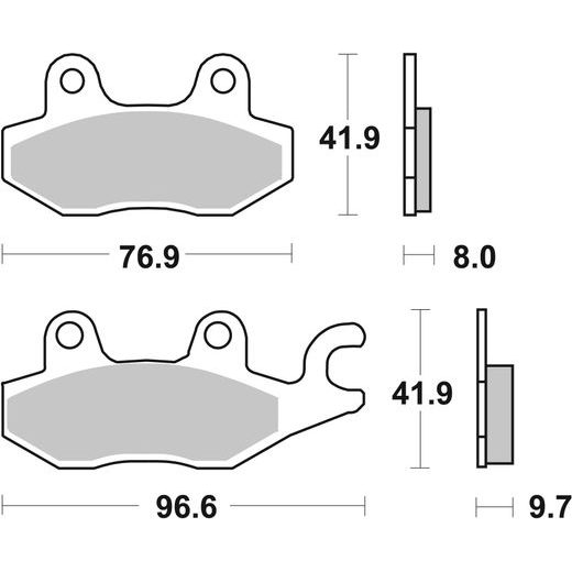 BRZDOVÉ DESTIČKY BREMBO 07YA2008 CC ROAD