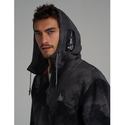 DIVERSE EXTREME TEAM - DAKAR RALLY MIKINA ZIP H24 BLACK/GREY