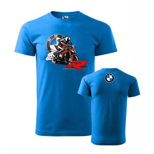 PÁNSKÉ TRIKO S MOTIVEM BMW S 1000 R - MODRÁ