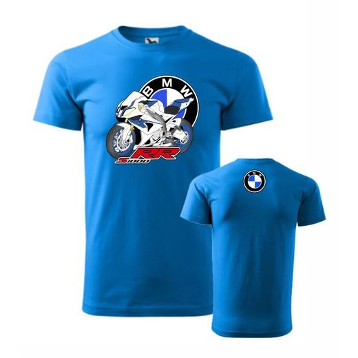 PÁNSKÉ TRIKO S MOTIVEM BMW S 1000 RR - MODRÁ