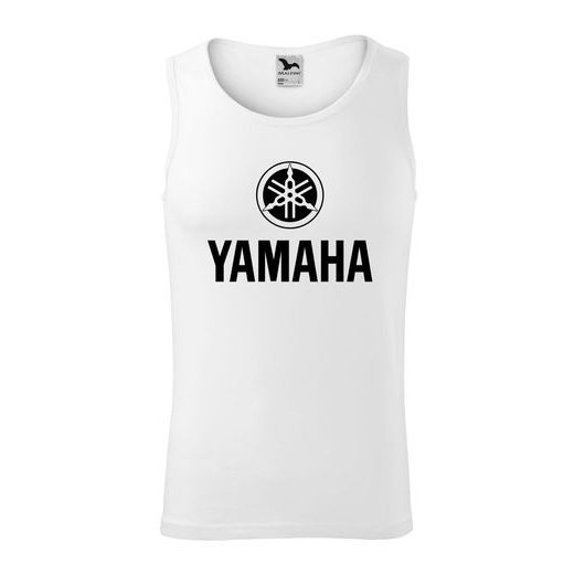 PÁNSKÉ TÍLKO S MOTIVEM YAMAHA - BÍLÁ