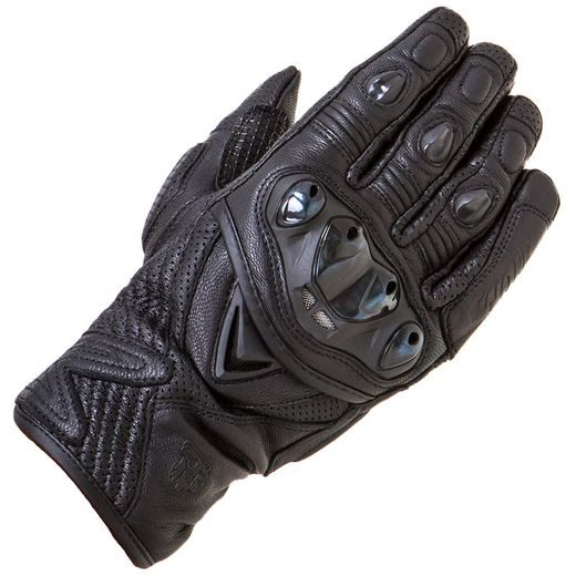 WOLF KNIGHT BLACK KOŽENÉ RUKAVICE NA MOTORKU