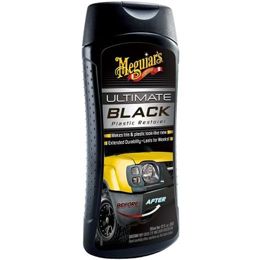 MEGUIARS ULTIMATE BLACK PLASTIC RESTORER - OŽIVOVAČ A OCHRANA PLASTŮ V EXTERIÉRU I INTERIÉRU 355 ML