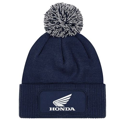 ZIMNÍ ČEPKA S BAMBULÍ A MOTIVEM HONDA