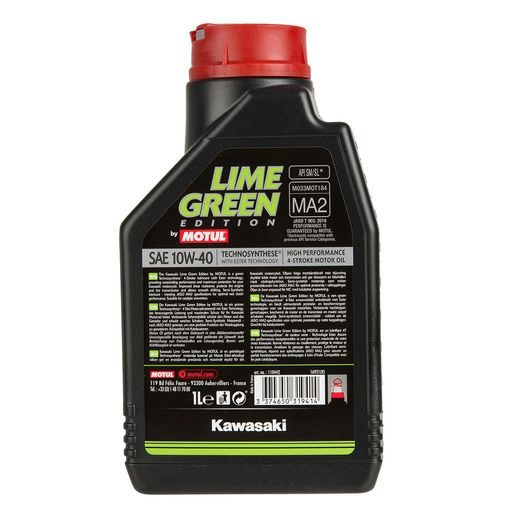 MOTUL LIME GREEN KAWASAKI OLEJ 10W40 1L
