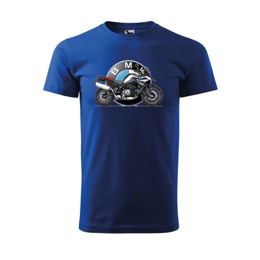 PÁNSKÉ TRIKO S MOTIVEM BMW GS 850 - TMAVĚ MODRÉ