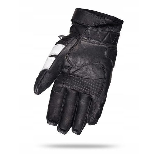 WOLF BANDIT WHITE KOŽENÉ RUKAVICE NA MOTORKU