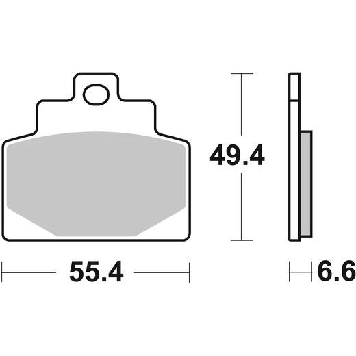 BRZDOVÉ DESTIČKY BREMBO 07108XS