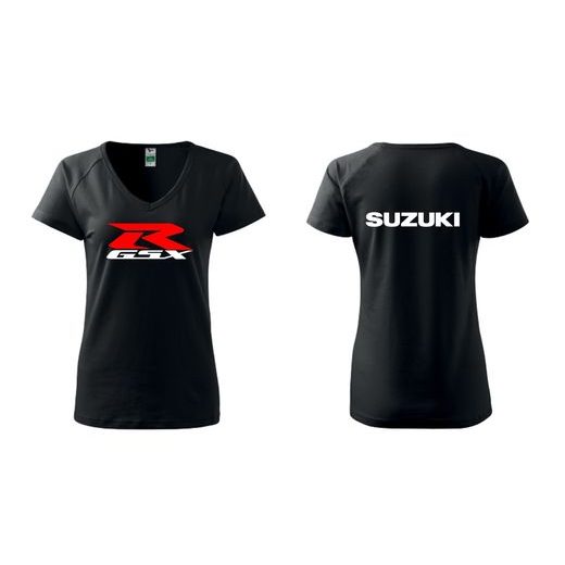 DÁMSKÉ TRIKO S MOTIVEM SUZUKI GSXR - ČERNÉ