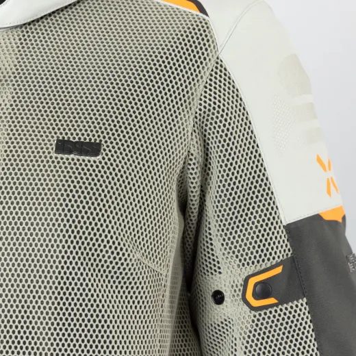 DÁMSKÁ BUNDA IXS TOURSTER-BIG AIR 1.0 X2-161605 TMAVĚ ŠEDÁ-OPATSKÝ KÁMEN-ORANŽOVÁ