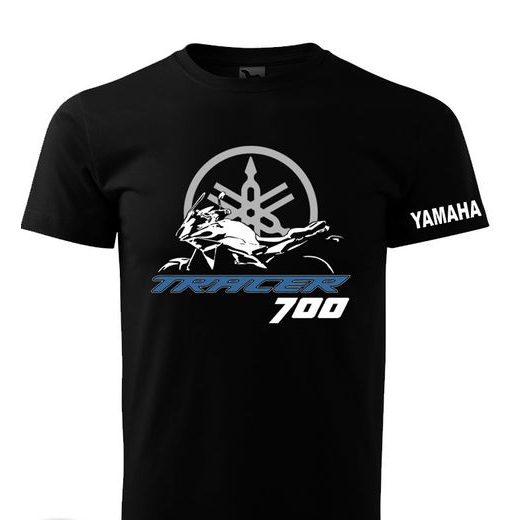 PÁNSKÉ TRIKO S MOTIVEM YAMAHA TRACER 700 - ČERNÁ