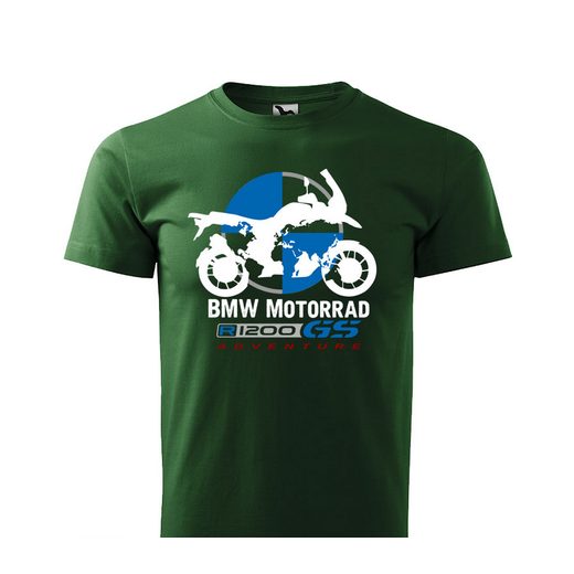 PÁNSKÉ TRIKO S MOTIVEM BMW R 1200 GS ADVENTURE 1 - ZELENÉ