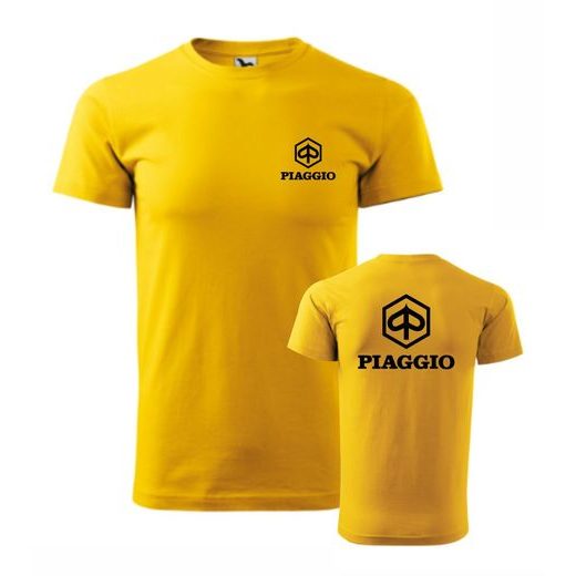 PÁNSKÉ TRIKO S MOTIVEM PIAGGIO 1 - ŽLUTÉ