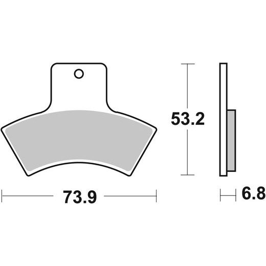 BRZDOVÉ DESTIČKY BREMBO 07PO04SD
