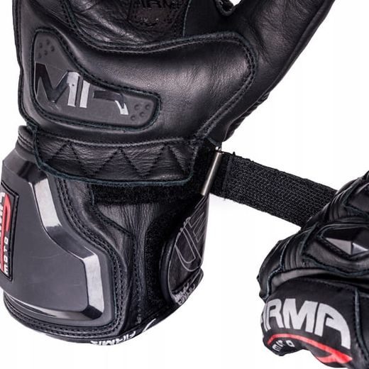 WOLF RAIDEN WHITE KOŽENÉ SPORTOVNÍ RUKAVICE NA MOTORKU