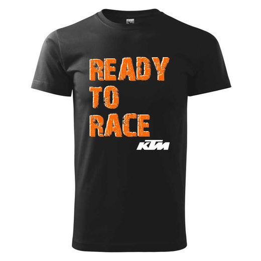 PÁNSKÉ TRIKO S MOTIVEM KTM READY TO RACE - ČERNÉ