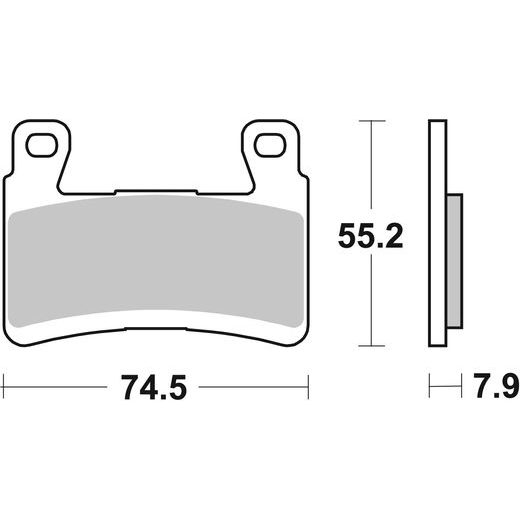 BRZDOVÉ DESTIČKY BREMBO 07KA29SR