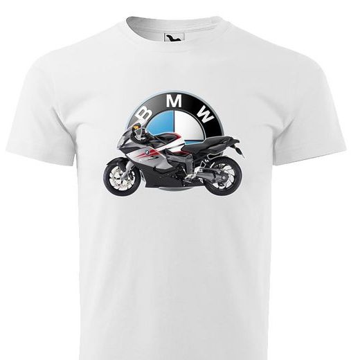 PÁNSKÉ TRIKO S MOTIVEM BMW K1300S SPORT - BÍLÁ