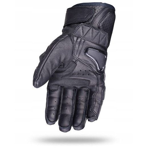 WOLF SPIRAL BLACK KOŽENÉ RUKAVICE NA MOTORKU