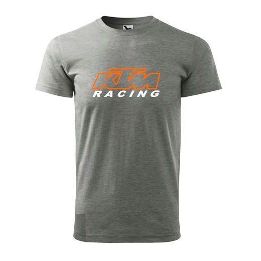 PÁNSKÉ TRIKO S MOTIVEM KTM RACING - ŠEDÉ