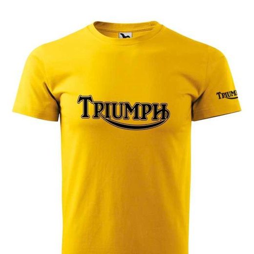 PÁNSKÉ TRIKO S MOTIVEM TRIUMPH - ŽLUTÉ