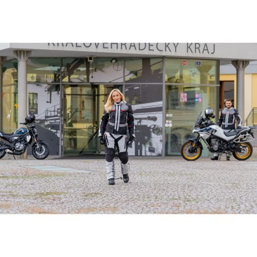 DÁMSKÉ TEXTILNÍ MOTO KALHOTY SPARK NEVADA LADY - ŠEDÉ