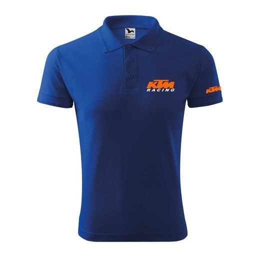PÁNSKÉ POLO S MOTIVEM KTM RACING 1 - KRÁLOVSKY MODRÁ