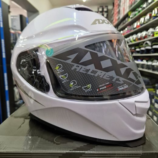 INTEGRÁLNÍ HELMA AXXIS EAGLE SV LESKLÁ BÍLÁ