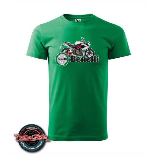 PÁNSKÉ TRIKO S MOTIVEM BENELLI TNT 899 - ZELENÉ