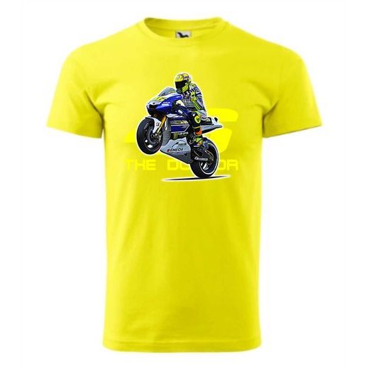 PÁNSKÉ TRIKO S MOTIVEM THE DOCTOR RACE - ŽLUTÁ