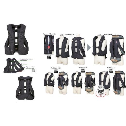 AIRBAGOVÁ VESTA HIT-AIR MLV3-H JEZDECKÁ NAVY
