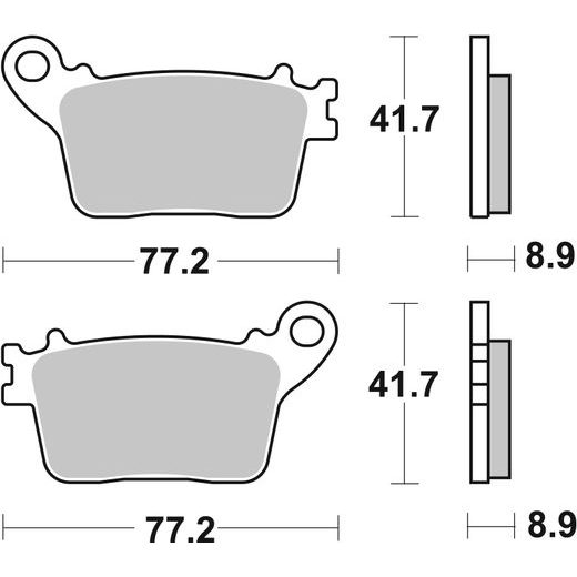BRZDOVÉ DESTIČKY BREMBO 07HO5907 CC ROAD