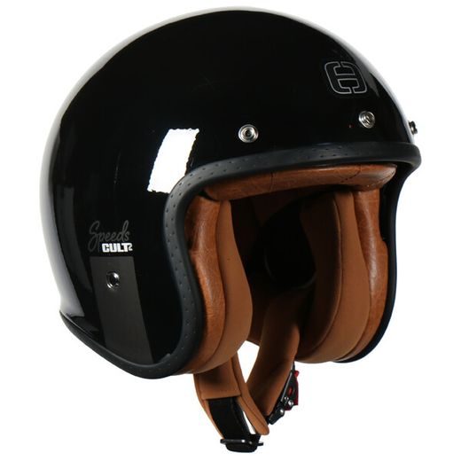 JET HELMA NA MOTORKU SE SLUNEČNÍ CLONOU SPEEDS CULT 2 - ČERNÁ/TITAN/STŘÍBRNÁ LESKLÁ