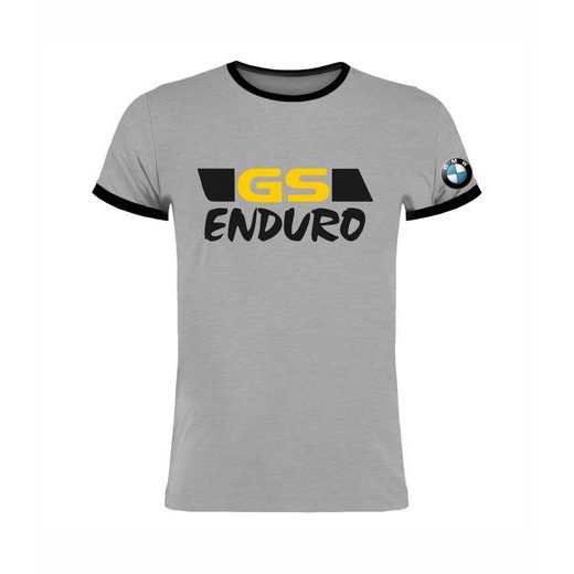 PÁNSKÉ TRIKO S MOTIVEM BMW GS ENDURO - ŠEDÉ